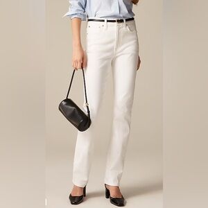 J. Crew Women's White Petite Slim-Straight Jean, Size Petite 31